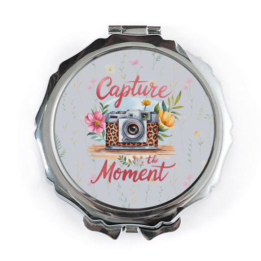 Capture the Moment Mirror, Floral Camera Mirror, Stylish Travel Mirror, Makeup Mirror, Photographer Gift, Unique Mirror Gift - Tawshia
