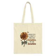 Sunflower Tote Bag, Inspirational Quote Tote, Positive Vibes, Butterfly Design, Gift for Her, Everyday Tote, Trendy Tote Bag - Tawshia
