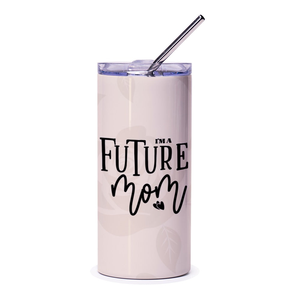 Future Mom Tumbler, New Mom Gift, Pregnancy Gift, Gift for Expecting Mom, Baby Shower Gift, Mom To Be, Floral Design, Special Present - Tawshia
