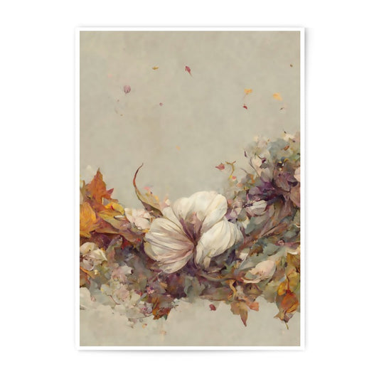 Floral Photographic Print, Magnolia Art, Botanical Wall Decor, Autumn Decor, Fine Art Print, Neutral Colors, Elegant Home Decor - Tawshia