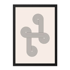 Retro Curves Wall Art, 70s Geometric Print, Modern Minimalist Art, Abstract Line Art, Unique Wall Decor, Home Office Art, Wall Hanging - Tawshia