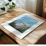 Yosemite National Park Photographic Print, California Landscape Art, Mountain Photography, Home Decor, Wall Art, Travel Poster - Tawshia