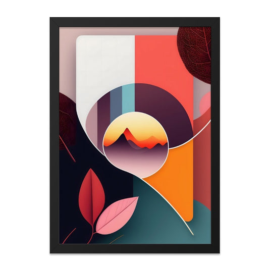 Abstract Mountain Wall Art, Geometric Shapes Art, Modern Art Print, Colorful Wall Decor, Contemporary Home Decor, Unique Gift Idea - Tawshia