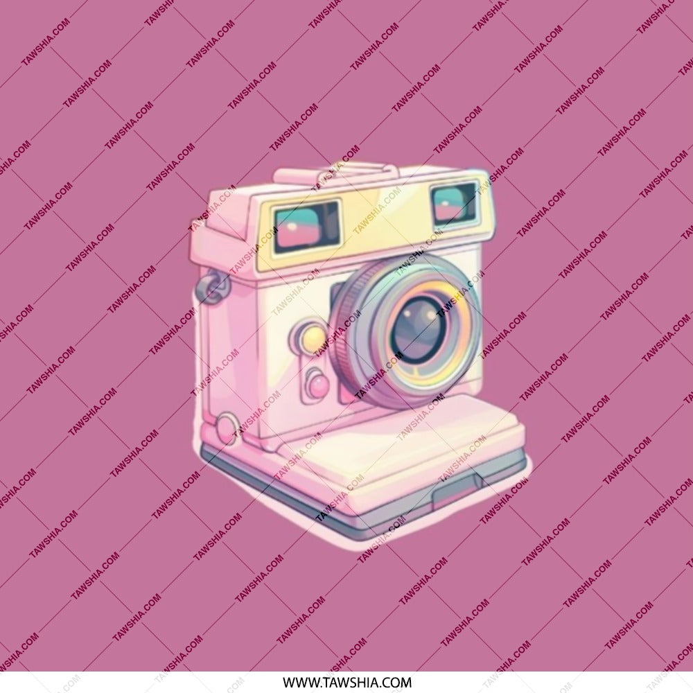 Pink Camera Pocket Mirror, Cute Pocket Mirror, Photographer Gift, Gift For Her, Vanity Mirror, Travel Mirror, Compact Mirror - Tawshia