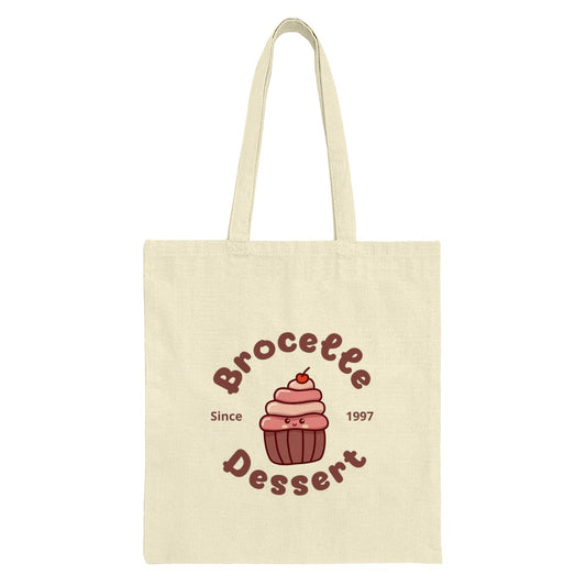Cute Cupcake Tote Bag, Kawaii Dessert Bag, Sweet Tooth Gift, Adorable Foodie Bag, Brocelee Dessert Since 1997, Unique Design - Tawshia