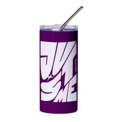 Purple Just Me Tumbler with White Lettering product type