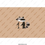Raccoon Tumbler, Cute Animal Cup, Cartoon Raccoon, Striped Tail Art, Gift Idea, Travel Tumbler, Everyday Use, Drinkware - Tawshia