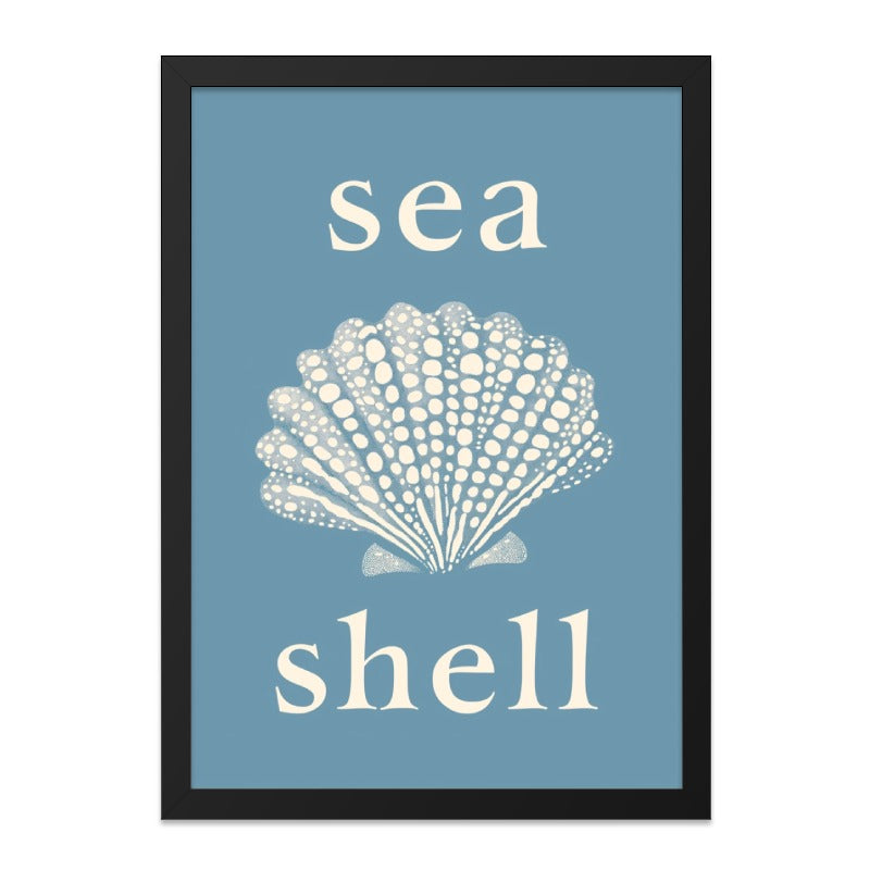 Seashell Wall Art, Nautical Home Decor, Coastal Print, Beach House Art, Ocean Theme Artwork, Seashell Illustration, Home Decor, Shell Poster - Tawshia