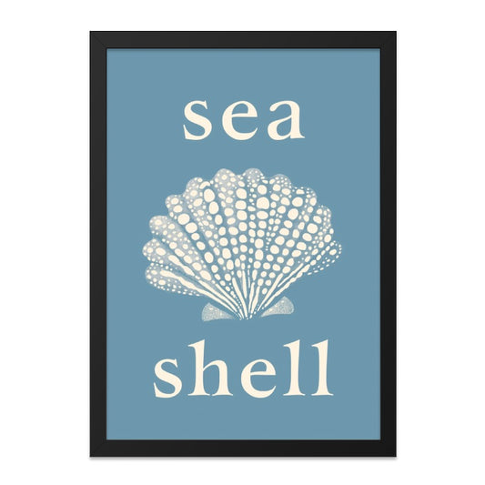 Seashell Wall Art, Nautical Home Decor, Coastal Print, Beach House Art, Ocean Theme Artwork, Seashell Illustration, Home Decor, Shell Poster - Tawshia