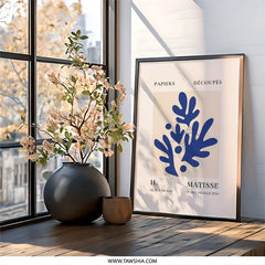Henri Matisse Wall Art, Cutouts Print, Abstract Art, Blue Shapes Poster, Modern Home Decor, Gallery Wall Art, Matisse Exhibition Print - Tawshia