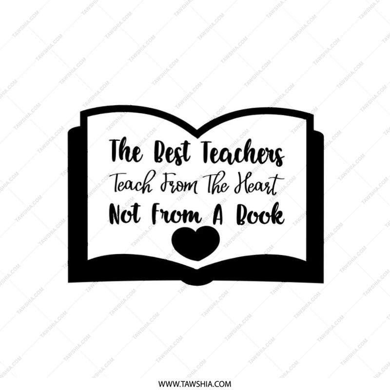 Teacher Appreciation Pillow, Best Teacher Gift, Heart Pillow, Teaching From Heart Gift, Thank You Teacher, Book Lover Pillow - Tawshia
