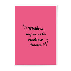 Mothers Inspire Photographic Prints, Pink Wall Art, Inspirational Quote Art, Mothers Day Gift, Home Decor Prints - Tawshia