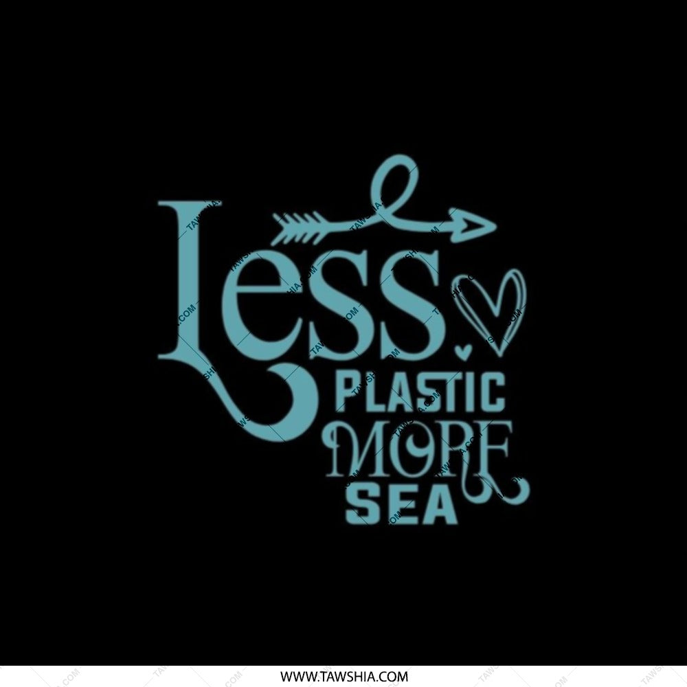 Less Plastic More Sea Pocket Mirror, Ocean Lover Gift, Eco Friendly Present, Environmental Advocate, Save the Ocean, Travel Mirror - Tawshia