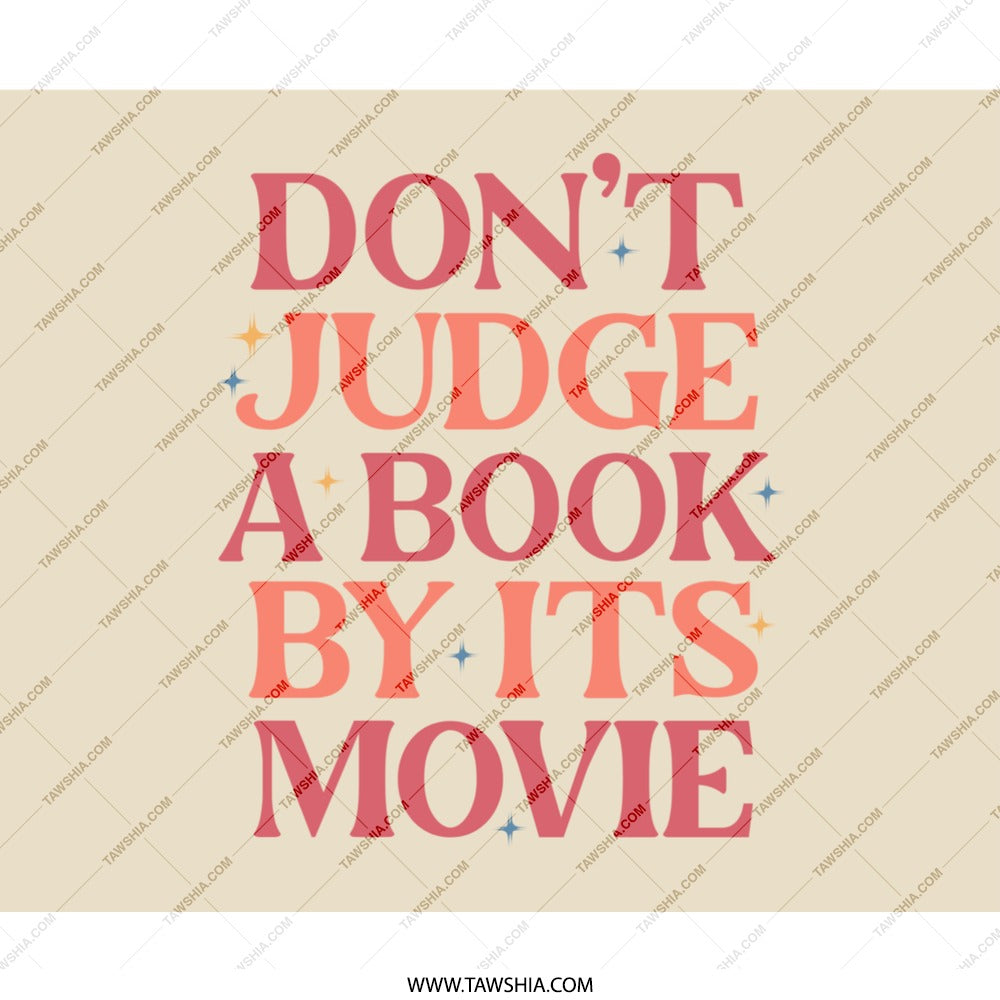 Book Lover Mouse Pad, Funny Bookish Gift, Retro Quote Mousepad, Dont Judge A Book, Unique Office Decor, Gift For Reader, Book Worm - Tawshia
