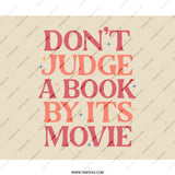 Book Lover Mouse Pad, Funny Bookish Gift, Retro Quote Mousepad, Dont Judge A Book, Unique Office Decor, Gift For Reader, Book Worm - Tawshia