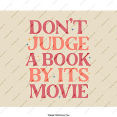Book Lover Mouse Pad, Funny Bookish Gift, Retro Quote Mousepad, Dont Judge A Book, Unique Office Decor, Gift For Reader, Book Worm - Tawshia