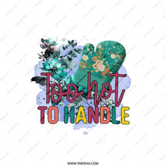 Too Hot To Handle Pillow, Floral Oven Mitt Throw Pillow, Kitchen Decor Pillow, Cute Home Decor, Decorative Pillows, Unique Pillow Gift Idea - Tawshia