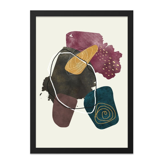 Abstract Shapes Wall Art, Modern Art Print, Geometric Art, Contemporary Wall Decor, Home Decor, Unique Gift Idea - Tawshia