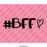 BFF Mouse Pad, Best Friends Forever, Friendship Gift, Pink Mousepad, Cute Office Decor, Computer Accessory, Gift for Her, Desk Accessory - Tawshia