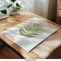 Palm Leaf Photographic Print, Abstract Botanical Art, Modern Minimalist Wall Decor, Tropical Plant Print, Boho Home Decor - Tawshia