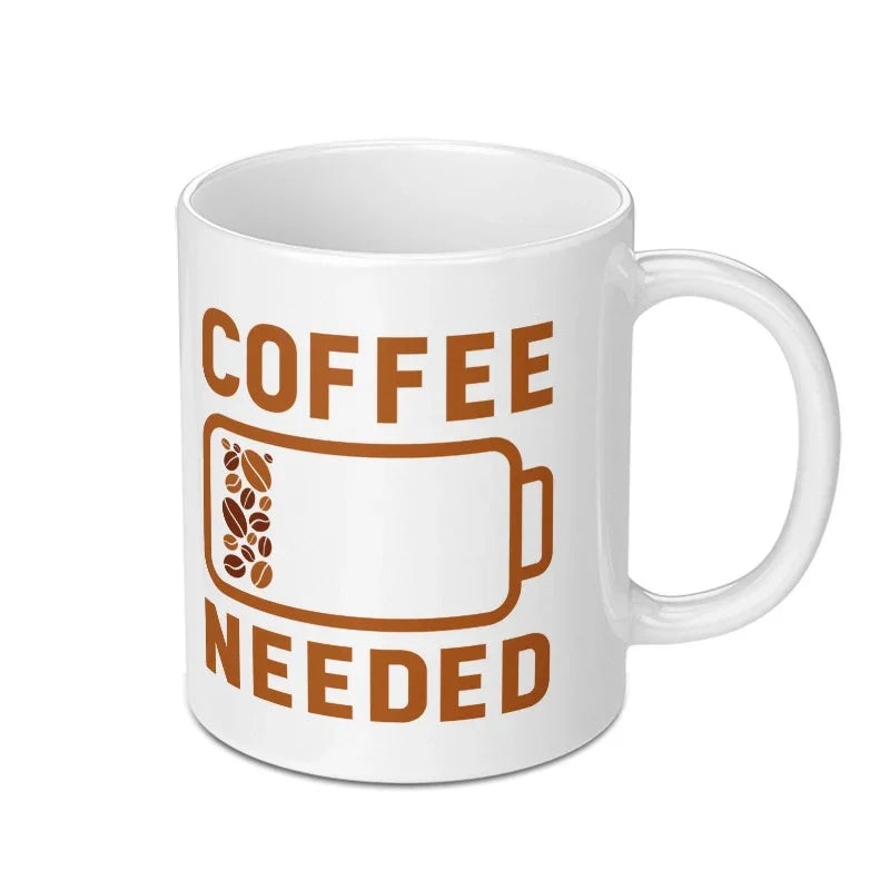 Coffee Needed Battery Icon Funny Coffee Mug product type