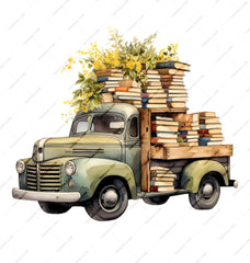 Book Truck Mug, Vintage Truck, Reading Lover Gift, Bookish Mug, Bookworm Gift, Truck Art Mug, Cute Mug, Coffee Mug, Tea Mug, Gift for Reader - Tawshia