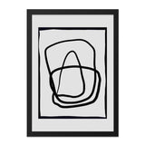 Minimalist Line Art Wall Art, Abstract Shapes Print, Modern Home Decor, Contemporary Art Print, Black and White Wall Decor - Tawshia