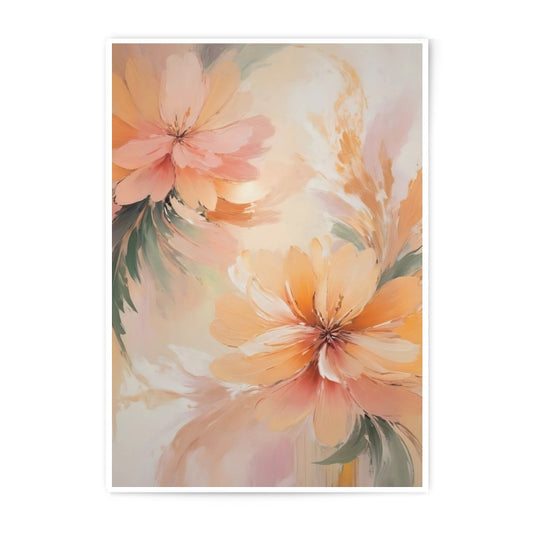 Floral Photographic Print, Peach Blossom Wall Art, Abstract Flower Decor, Botanical Print, Spring Decor, Modern Art Print (133 characters) - Tawshia