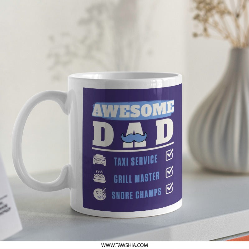 Awesome Dad Taxi Service Grill Master Snore Champs product