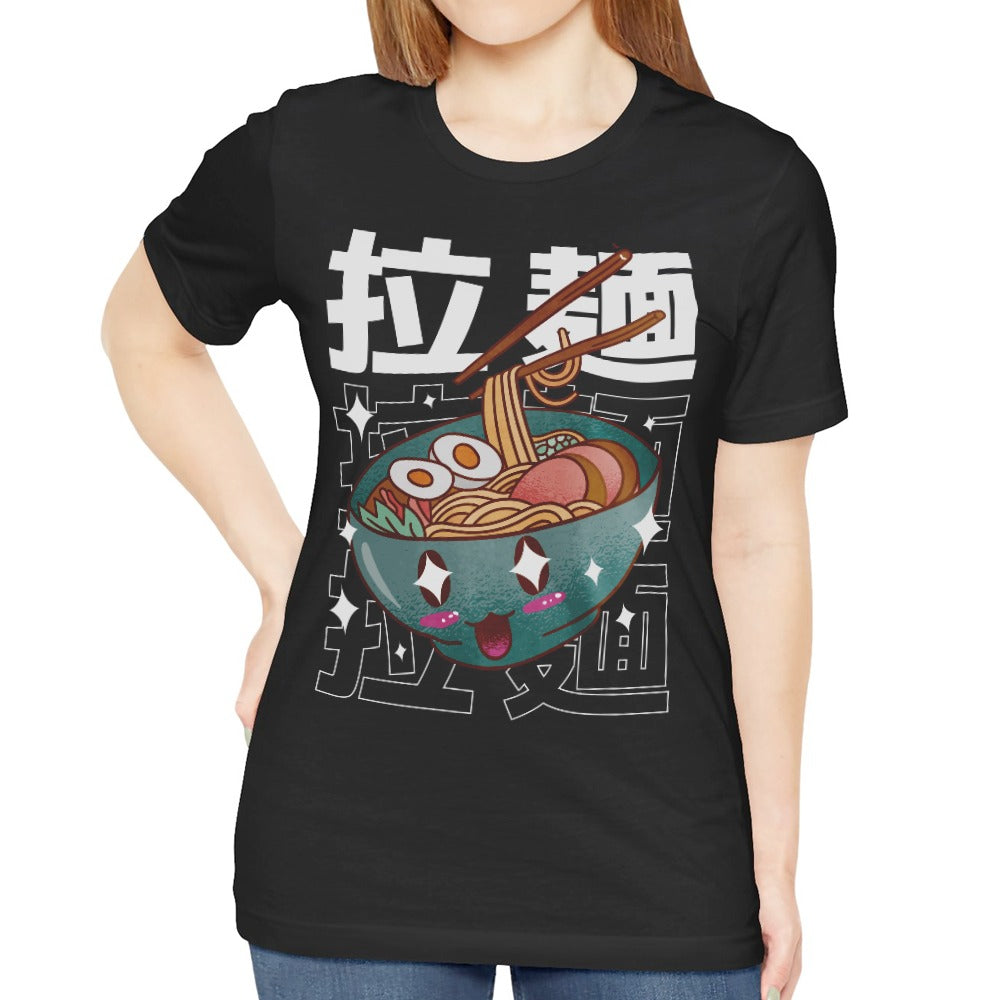 Cute Kawaii Ramen Bowl Graphic Tee Shirt product type