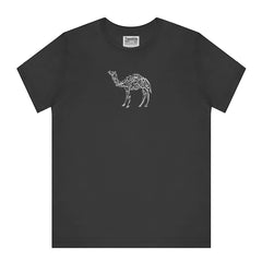 Intriguing Abstract Camel Design Black T-Shirt product type