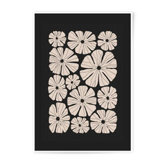 Beige Flower Photographic Print, Floral Wall Art Decor, Botanical Illustration, Modern Minimalist Print, Home Decor, Flower Pattern Art - Tawshia