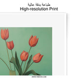 Tulip Photographic Print, Floral Art, Vase Still Life, Fine Art Print, Modern Home Decor, Botanical Wall Art, Flower Photography - Tawshia