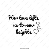 Love Lifts Pillow, New Heights Cushion, Romantic Gift, Home Decor, Love Quote Throw Pillow, Sentimental Accent, Hearts Pillow - Tawshia