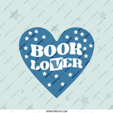 Book Lover Mirror, Heart and Stars Design, Cute Mirror, Compact Mirror, Bookworm Gift, Literary Gift, Reader Gift, Gift for Bookish People - Tawshia