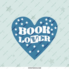 Book Lover Mirror, Heart and Stars Design, Cute Mirror, Compact Mirror, Bookworm Gift, Literary Gift, Reader Gift, Gift for Bookish People - Tawshia