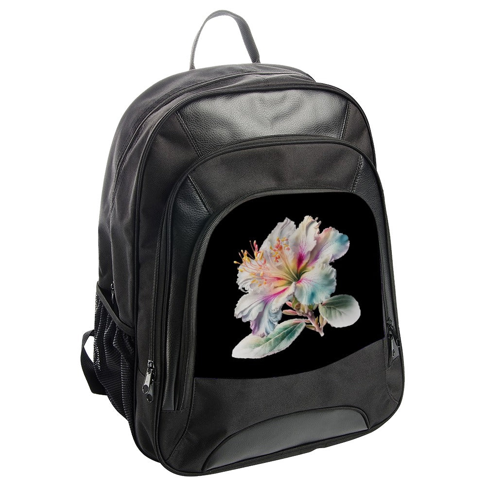 Floral Backpack, Rhododendron Flower Backpack, Colorful Flower Art, Nature Inspired Bag, Stylish Backpack, Gift for Her, College Backpack - Tawshia