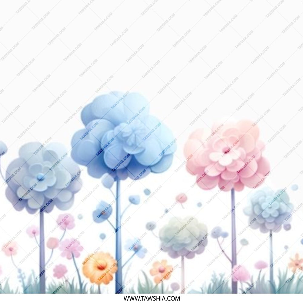 Floral Garden Pinback Button, Cute Pastel Flowers, Aesthetic Lapel Pin, Unique Gift Idea, Spring Accessory, Nature Inspired Badge - Tawshia