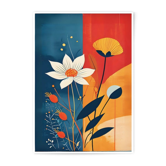 Floral Photographic Print, Modern Flower Art, Abstract Botanical Print, Colorful Wall Decor, Home Decor, Gift Idea - Tawshia