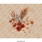 Floral MousePad, Botanical Computer Accessory, Elegant Desk Mat, Autumn Flowers Mouse Pad, Aesthetic Office Decor, Trending Gift Idea - Tawshia