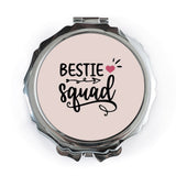 Bestie Squad Pocket Mirror, Friend Gift Idea, Cute Pocket Mirror, Gift for Best Friend, Sister Gift, Compact Mirror, Friendship Gift - Tawshia