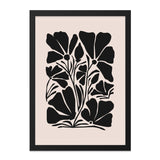 Abstract Floral Wall Art, Modern Flower Print, Black and White Botanical Decor, Minimalist Art, Home Decor Wall Art - Tawshia