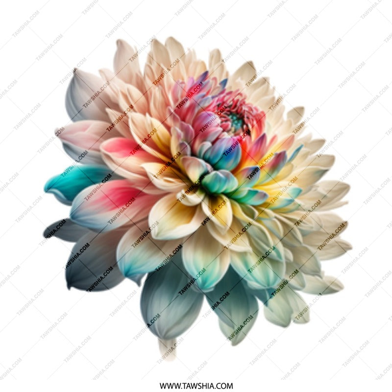 Floral Mug, Dahlia Flower Gift, Colorful Flower Coffee Cup, Botanical Art Mug, Unique Tea Cup, Gift for Her, Flower Lover Mug, Floral Art - Tawshia