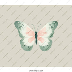 Butterfly Art Backpack, Pastel Wings Back Pack, Trendy Bookbag, School Travel BackPack, Gift For Girl, Cute Backpack, Fashion Backpack - Tawshia