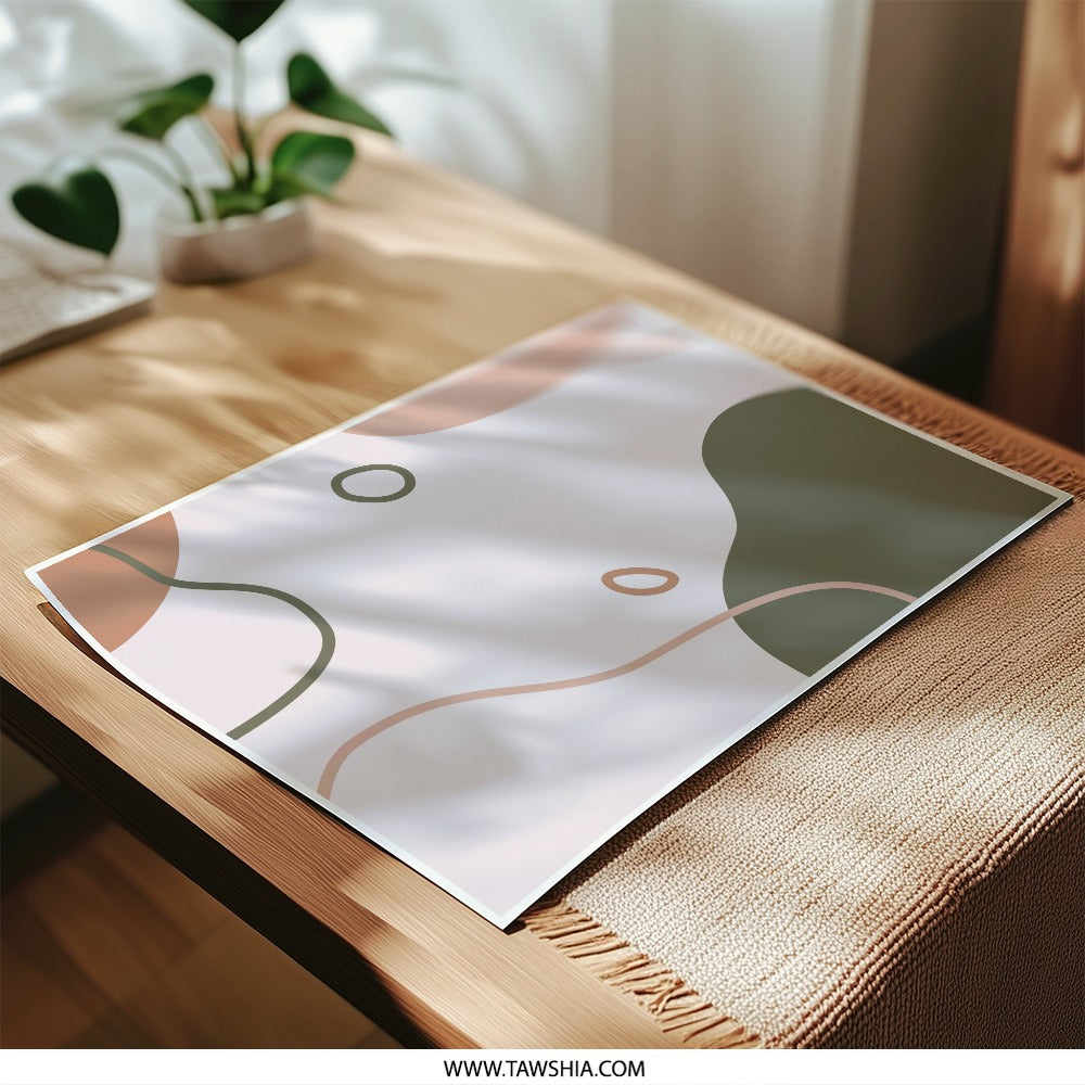 Abstract Shapes Photographic Print, Modern Art Print, Minimalist Decor, Wall Art, Home Decor - Tawshia