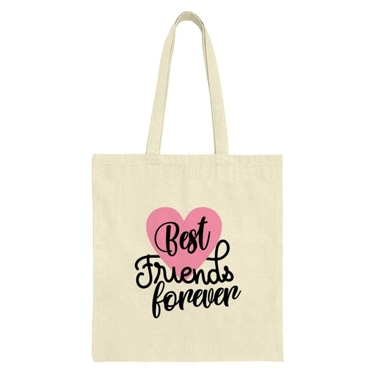 Best Friends Forever Tote Bag, Cute Friendship Gift, Heart Design Bag, Gift for Bestie, Shopping Tote, Trendy Tote Bag, Everyday Bag - Tawshia