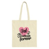 Best Friends Forever Tote Bag, Cute Friendship Gift, Heart Design Bag, Gift for Bestie, Shopping Tote, Trendy Tote Bag, Everyday Bag - Tawshia