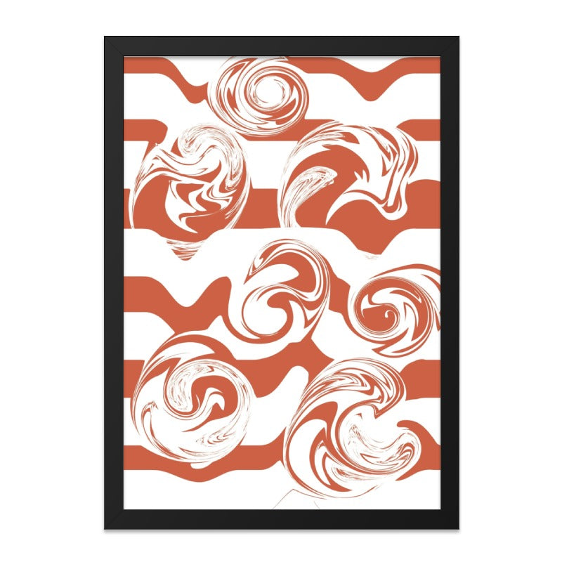 Abstract Swirls Wall Art, Modern Home Decor, Geometric Print, Unique Wall Decor, Minimalist Art Print, Statement Wall Art - Tawshia