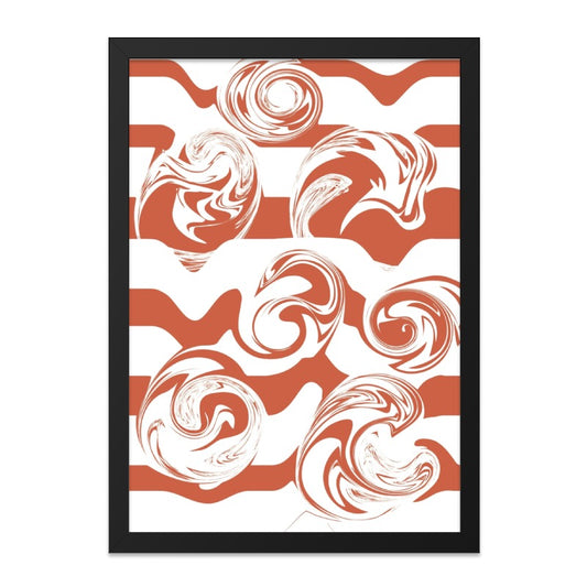 Abstract Swirls Wall Art, Modern Home Decor, Geometric Print, Unique Wall Decor, Minimalist Art Print, Statement Wall Art - Tawshia