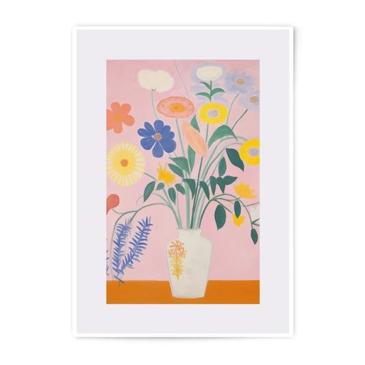Floral Photographic Print, Flower Bouquet Art Print, Pink Wall Decor, Still Life Photography, Botanical Art, Home Decor, Gift Idea - Tawshia